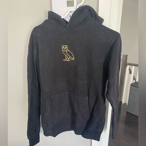 OVO Black Hoodie with Gold Owl Logo